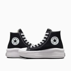 Converse Chuck Taylor All Star Move Platform High Tops - Black and White